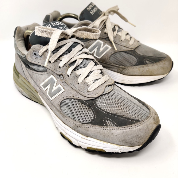 New Balance 993 Beater Work Shoes Sneakers Mens 9.5 D Gray Made in USA *Read main image 6